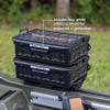 YakAttack TracPak Black Combo Kit  2 Stackable Kayak Storage Boxes with Quick Release Track Mount Base | Kayak Crate System for Fishing Gear & Tackle Accessories | Compact Kayaking Storage Box view 2