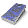 DesignSkinz - Decorative and Protective Scratch Resistant Skin Vinyl Wrap Kit for Cornhole Boards - Bright Royal Blue and Gray Digital Camouflage view 3