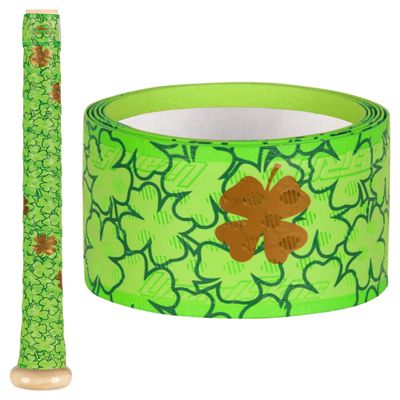 Lizard Skins DSP Ultra Outburst Baseball Bat Grip - 0.5mm 1.1mm  Next-Gen Durasoft Polymer Bat Tape (Four Leaf, 1.1mm)