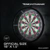 Accudart Nighthawk 2in1 LED & Blacklight Bristle Dartboard Surround Set Official 18 Sisal Board, 360 Lighting with Dimmer, GlowintheDark Steel Tip Darts Included view 2