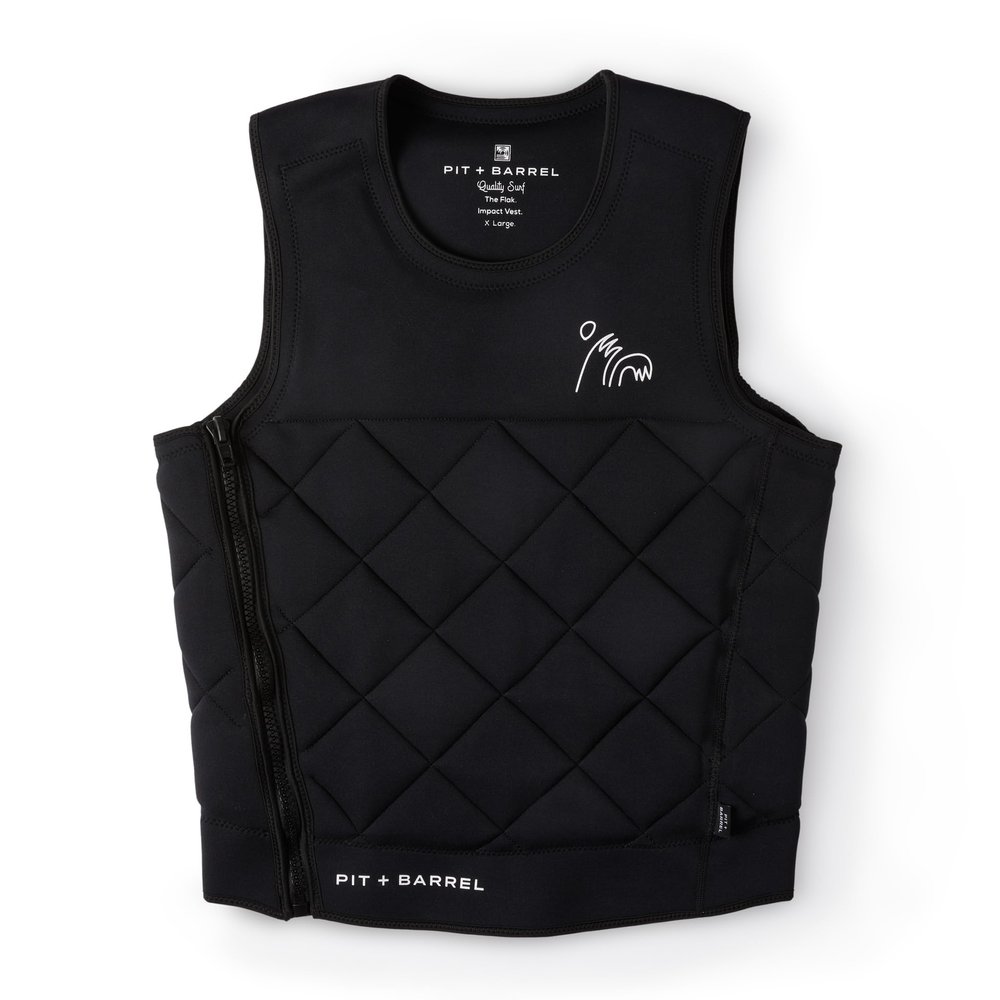 Mens Neoprene Wakesurf Impact Vest for Boating by Pit + Barrel Wake Surf Co. - Designed for Wake Surf and Skimboard, but Great for All Watersports Activities! Lightweight, Durable, and Timeless Style.
