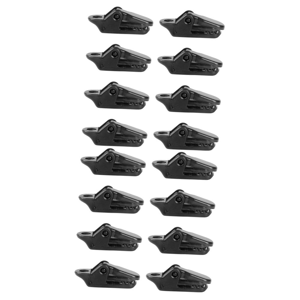 BESPORTBLE 100pcs Tent Clips Heavy Duty Cord Fixing Holders for Tarp Awnings Lightweight and Portable Camping Accessories Easy to Install for Outdoor Use