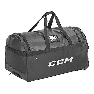 CCM 480 Wheeled Hockey Bag, Black (Medium (32" L x 18" H x 18" W))