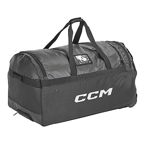 CCM 480 Wheeled Hockey Bag, Black (Medium (32" L x 18" H x 18" W))