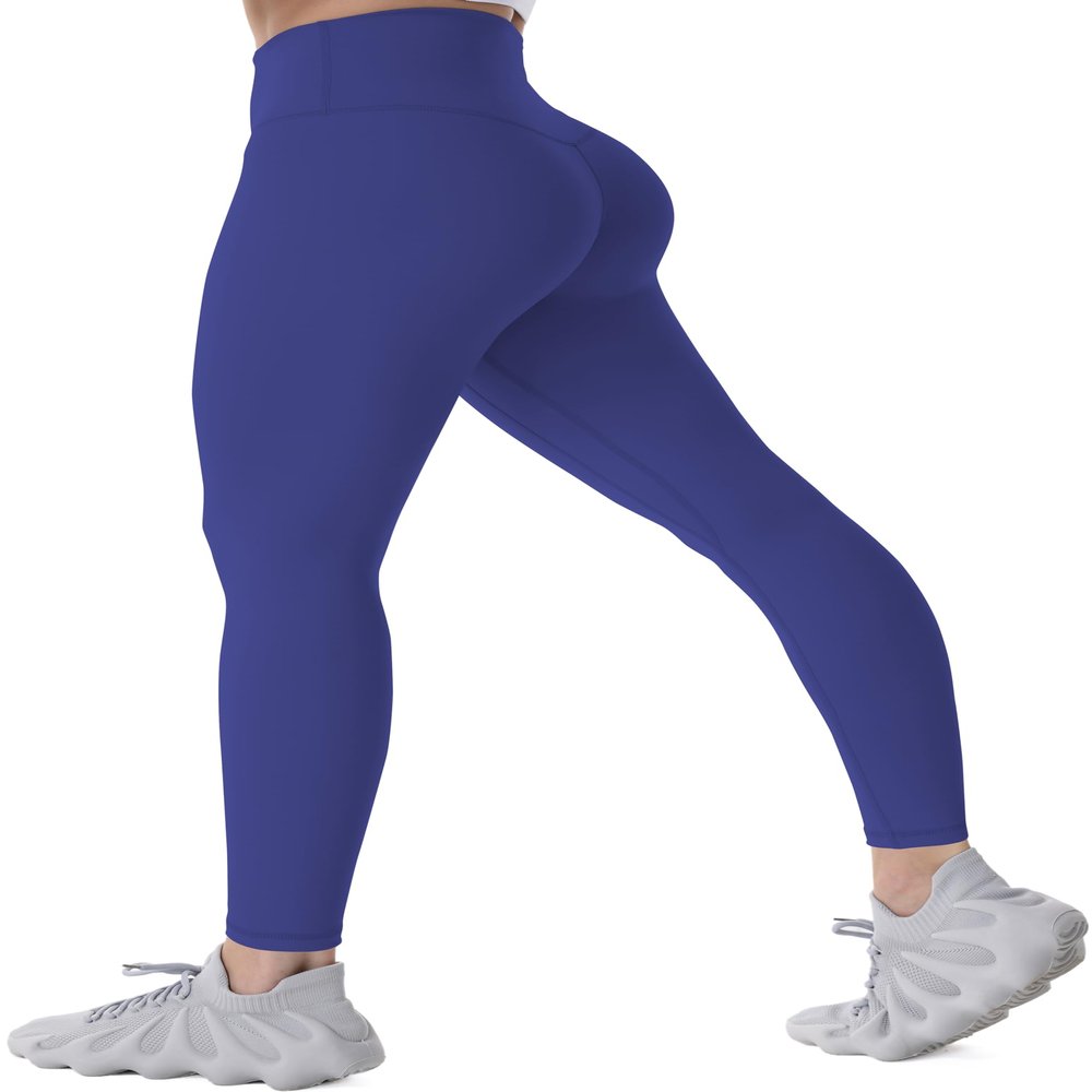 Sunzel Workout Leggings for WomenSquat Proof High Waisted Yoga Pants 4 Way Stretch, Buttery Soft Sunzfly 28" Navy Blue Small