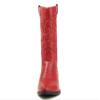 Soda Reno Women Western Cowboy Pointed Toe Knee High Pull On Tabs Boots (Red, US Footwear Size System, Adult, Women, Numeric, Wide, 7.5) view 3