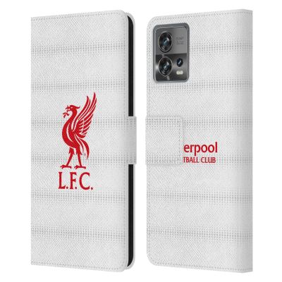 Head Case Designs Officially Licensed Liverpool Football Club Red Logo and Pattern Liver Bird Leather Book Wallet Case Cover Compatible with Motorola Moto Edge 30 Fusion