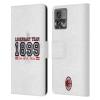 Head Case Designs Officially Licensed AC Milan Legendary Team Teens Leather Wallet Case Compatible with Motorola Moto Edge 30 Fusion view 1