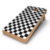 DesignSkinz - Decorative and Protective Scratch Resistant Skin Vinyl Wrap Kit for Cornhole Boards - Checkerboard view 1
