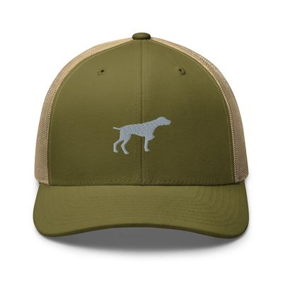 German Shorthaired Pointer Trucker hat, Embroidered Unisex hat, German Pointer hat, Dog Lover Gifts, Design 2.