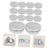 Beavorty 48pcs Aluminum Jewelry Box Cute Earring Holders Jewelry Organizer Powder Containers Makeup Cases Earphone Storage Face Storage Holders Leakproof Lid Smooth view 2