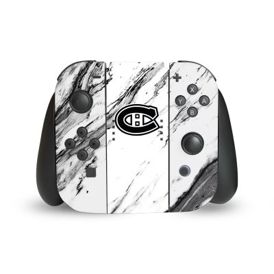 Head Case Designs Officially Licensed NHL Marble Montreal Canadiens Vinyl Sticker Gaming Skin Decal Cover Compatible With Nintendo Switch Joy-Con Controller