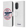 Head Case Designs Officially Licensed Arsenal FC 1886 Crest and Gunners Logo Leather Wallet Case Compatible with Motorola Moto G82 5G view 1