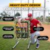 ALAGPRO Pocket Pitching Net 9 Hole Pitching Target Strike Zone for Baseball & Softball Pitchers - Pro Pitching Aid for Improve Accuracy - Included Resistance Band + 3 Weighted Practice Balls view 2