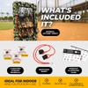 ALAGPRO Pocket Pitching Net 9 Hole Pitching Target Strike Zone for Baseball & Softball Pitchers - Pro Pitching Aid for Improve Accuracy - Included Resistance Band + 3 Weighted Practice Balls view 4