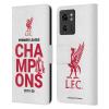 Head Case Designs Officially Licensed Liverpool Football Club White Typography 2020 Champions Leather Book Wallet Case Cover Compatible with Motorola Moto Edge 40 view 1