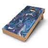 DesignSkinz - Decorative and Protective Scratch Resistant Skin Vinyl Wrap Kit for Cornhole Boards - Liquid Abstract Paint Remix V24 view 1