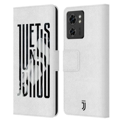 Head Case Designs Officially Licensed Juventus Football Club Scarf Graphic Logo Leather Book Wallet Case Cover Compatible with Motorola Moto Edge 40