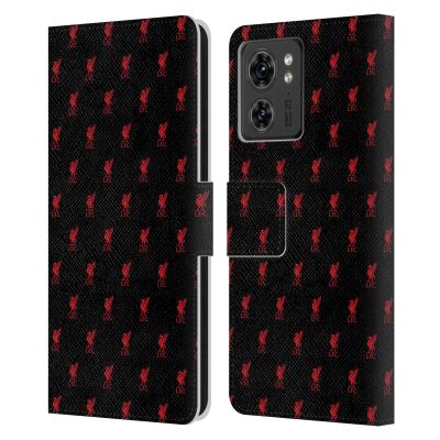 Head Case Designs Officially Licensed Liverpool Football Club Red Crest & Liver Bird Patterns Leather Book Wallet Case Cover Compatible with Motorola Moto Edge 40