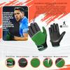 Murphys Childrens/Kids V2 Gaelic Gloves (6) (Gray/Green/White) view 3