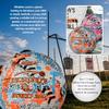 MURPHY Gaelic Street Trainer Footballs, Durable Vulcanised Rubber, Long Lasting Grip for Hard Surfaces, Size 4, White/Fluo Orange/Cyan view 4