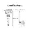 2pcs Pack Heavy Duty Marine 316 Stainless Steel tee Hinge, Boat Caravan Cabinet shed Garden Wooden Door t Hinge Hardware (Size: 4 inches) view 4