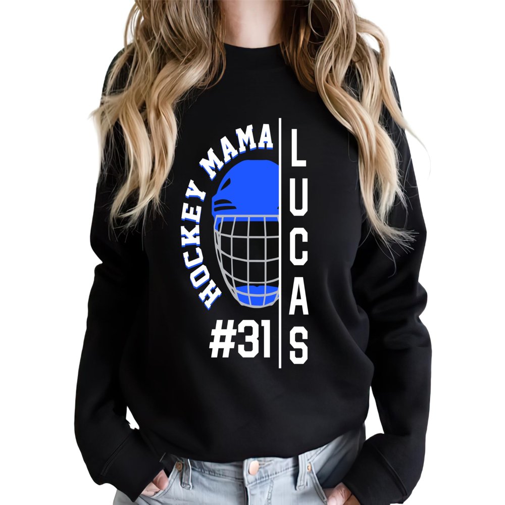 Personalized Hockey mom Sweatshirt, Hockey mom Shirts for Women, Hockey Shirts, Hockey Shirts, Hockey mom Shirt, Hockey mom Shirts for Women A4