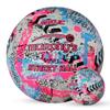 MURPHY Gaelic Street Trainer Footballs, Durable Vulcanised Rubber, Long Lasting Grip for Hard Surfaces, Size 5, White/Pink/Cyan view 1