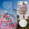 MURPHY Gaelic Street Trainer Footballs, Durable Vulcanised Rubber, Long Lasting Grip for Hard Surfaces, Size 5, White/Pink/Cyan view 4