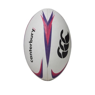 Canterbury Mentre Rugby Ball- White/Purple -DS