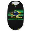 Brazilian Jiu-Jitsu American Flag Dog Clothes Pullover Dog Shirts Soft Pet Vest Tank Top for Small Medium Dogs & Cats S view 1