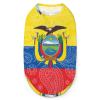 Ecuador Paisley Flag Dog Clothes Pullover Dog Shirts Soft Pet Vest Tank Top for Small Medium Dogs & Cats S view 1
