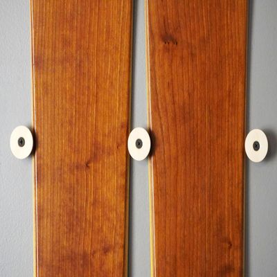 Grassracks Nubbins - Birch Flush Ski Wall Mount & Snowboard Wall Mount - Ski Rack & Snowboard Rack