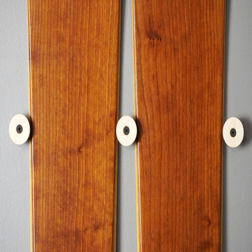 Grassracks Nubbins - Birch Flush Ski Wall Mount & Snowboard Wall Mount - Ski Rack & Snowboard Rack
