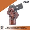 Maxx Carry Multi-Carry 4-Way OWB and IWB Leather Gun Holster fits Colt 1911 4 inch, Combat Commander Concealed Carry | Kimber 1911 | Ruger SR1911 Commander or Officer | Taurus 1911 Officer. view 2