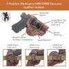 Maxx Carry Multi-Carry 4-Way OWB and IWB Leather Gun Holster fits Colt 1911 4 inch, Combat Commander Concealed Carry | Kimber 1911 | Ruger SR1911 Commander or Officer | Taurus 1911 Officer. view 3