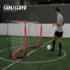 PowerNet Soccer Goal Portable Bow Style Net and Large Ball Carry Bag Bundle | Quick Setup Ultra Portable | Full Size Framed Soccer Goal | Perfect for Teams and Coaches (8X4 FT Bundle) view 3