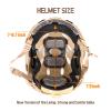Adjustable Tactical Helmet with Helmet Cover, PJ Type Tactical Multifunctional Protective NVG Mount for Cosplay Hunting Shooting (tan) view 4