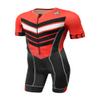 De Soto Forza Sleeved Triathlon Flisuit FFTS (Size Small, Red Chevron) view 1