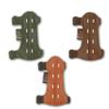 CarolUSA Archery, Hunting,Indoor Outdoor Target Sports Bow Range Recurve/Longbow Shooting Full Grain Cow Hide Leather Forearm Bracer/Arm Guard/Wrist Protector Youth Style (Tan Leather) view 1