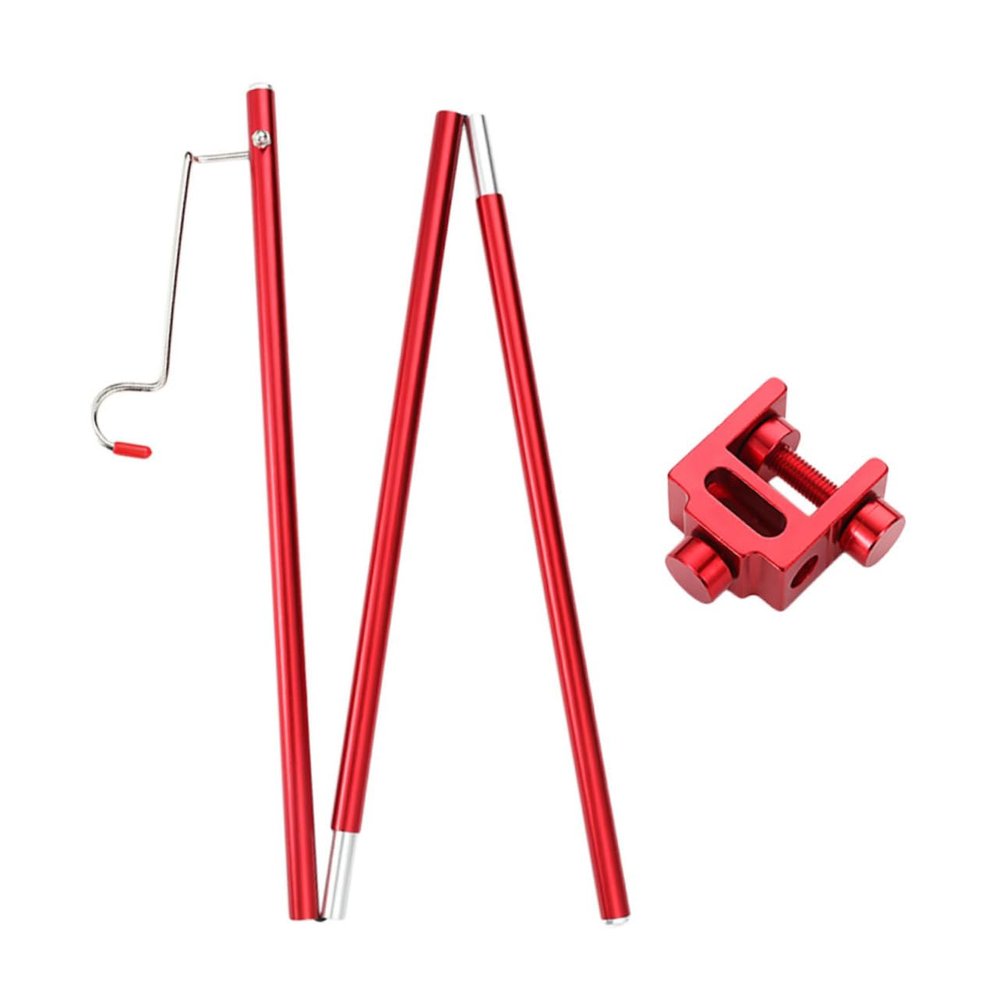 Sosoport Mini Picnic Table Bracket Portable Small Light Stand Aluminum Stand for Camping Hiking Fishing