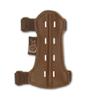 CarolUSA Archery, Hunting,Indoor Outdoor Target Sports Bow Range Recurve/Longbow Shooting Full Grain Cow Hide Leather Forearm Bracer/Arm Guard/Wrist Protector Youth Style (Brown Leather) view 2