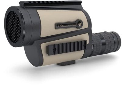 German Precision Optics GPOTAC 45 15-45x60 Spotting Scope, Straight, Black/Desert Sand, TS100