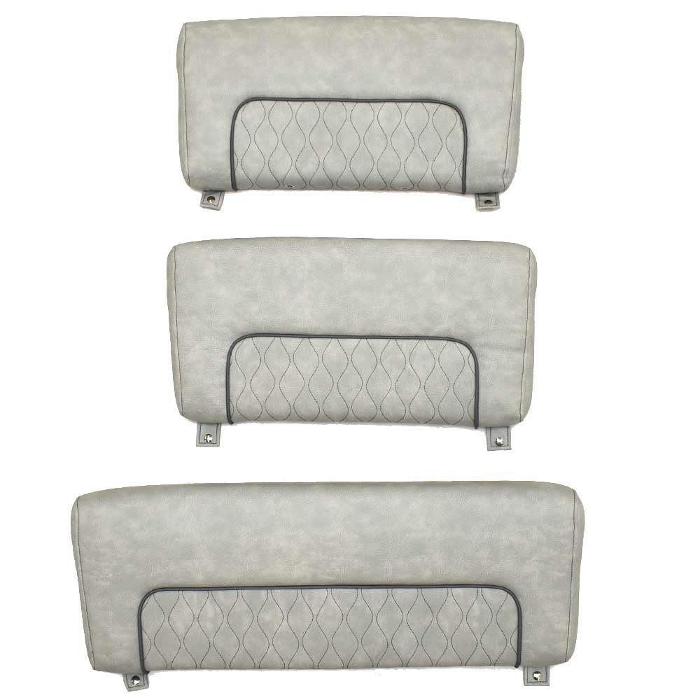 Sportsman Boat Seat Backrest Cushions | 241 Heritage Gray (Set of 3)