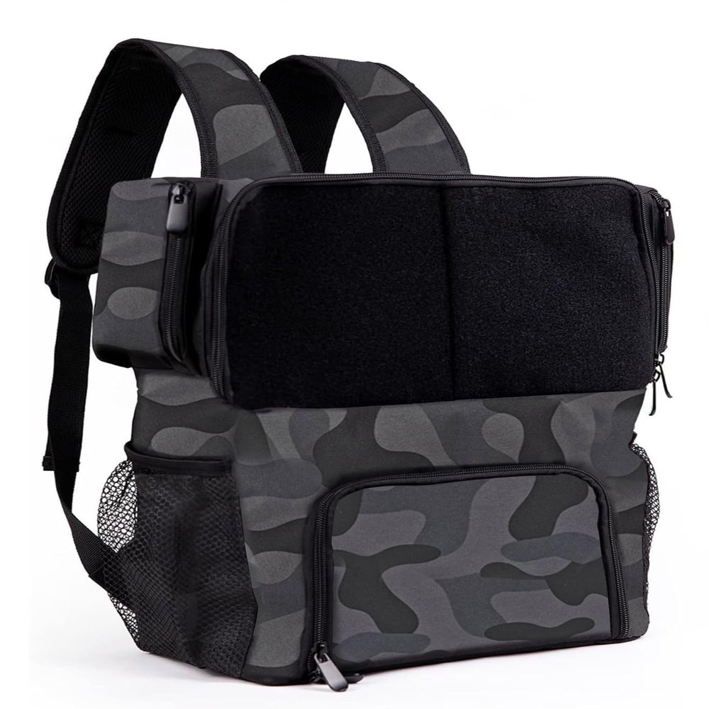 JV Top Products Cornhole Backpack Camo with Cooler Compartment, Holds up to 3-4 Sets (12-16 Bags), Bottle Opener, Cooler Holds up to 12 cans