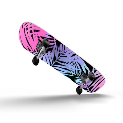 DesignSkinz - Decorative and Protective Scratch Resistant Skin Vinyl Wrap Kit for Skateboard Decks - Chromatic Safari