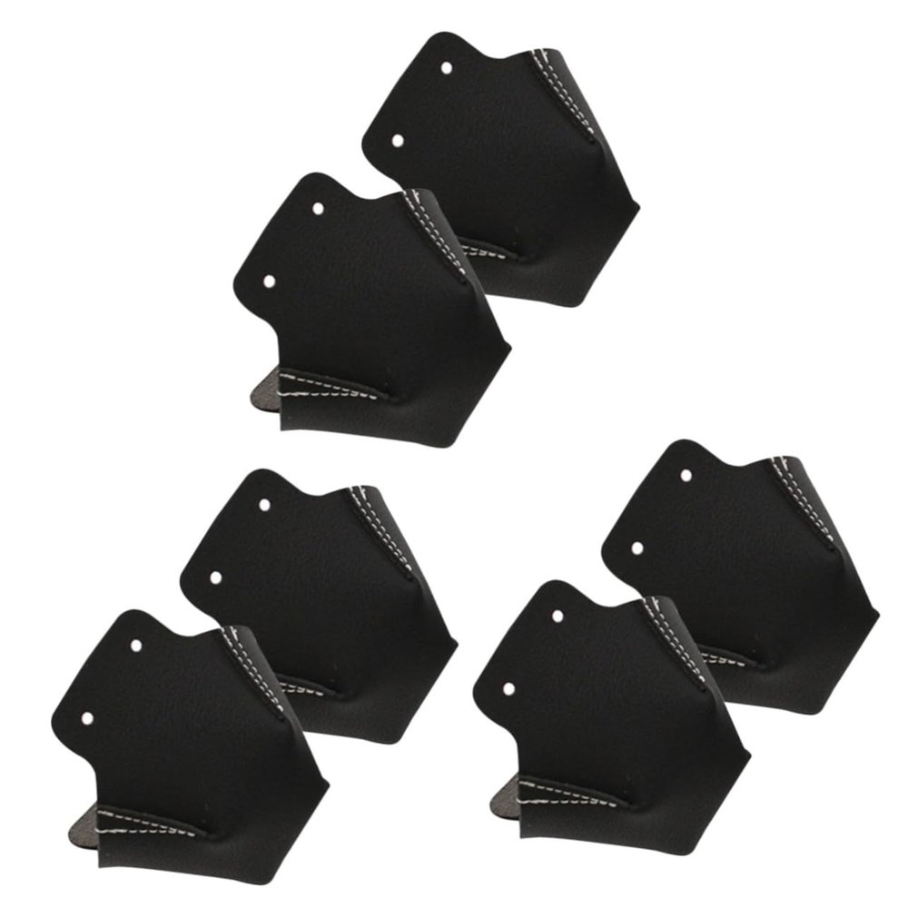 VANZACK 6pcs Roller Skates Toe Guards Leather Ankle Protector Skates Toe Covers Replaceable Skating Protective Gear Adult