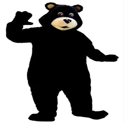 FurryMascot Black Bear Mascot Costume Adult Size Mascotte Mascota Carnival Party Cosplay Costume Suit