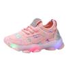 Baby First Walking Shoes Kid Led Shoes Trainers Slip on Waves Shoes Boys Girls Cotton Mesh (Pink, 10 Little Child) view 1