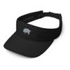 Pig Visor, Embroidered Unisex Visor hat, for Men and Women, Design 1, Pig Lover Gifts. Black view 3